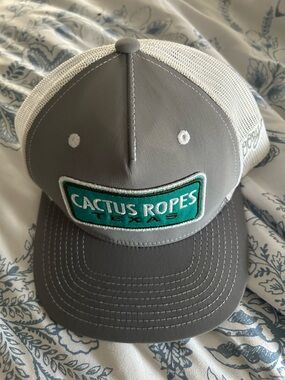 Hooey Cactus Ropes Texas Patch Trucker Hat - Gray & Teal